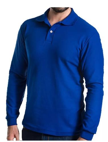 Playera tipo polo online azul rey