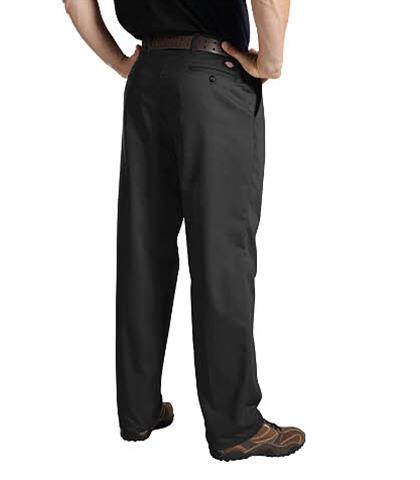  Pantalones industriales Dickies Occupational Workwear,  poliéster/algodón, sueltos, planos, con pierna recta, color negro carbón  para hombre LP812CH, Carbón (dark charcoal), 1 : Ropa, Zapatos y Joyería