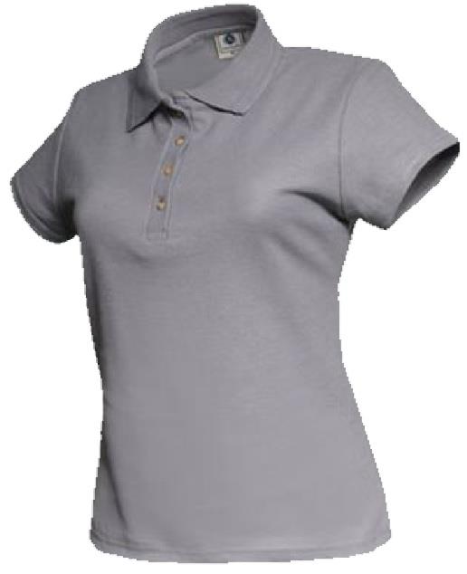 Playeras polo performance, color gris, para dama, Playeras