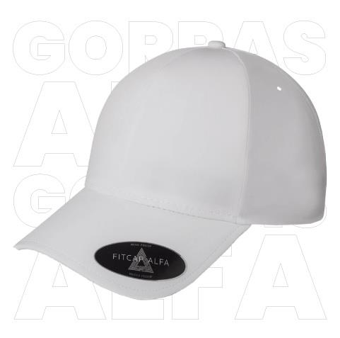 FITCAP GORRA ALFA 97% POL,3% SPANDEX SELL. LASER CERRADA BLANCO #010-FITCAP