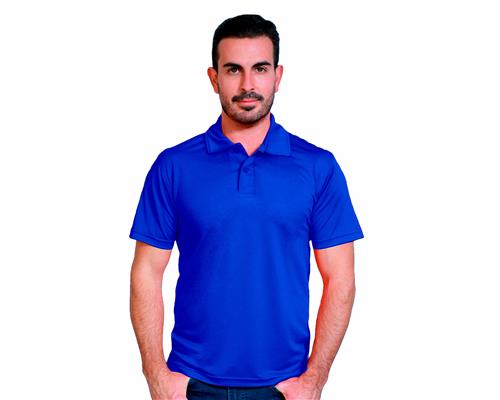 PLAYERA POLO CABALLERO DRY-FIT AZUL REY S-ASSOLUTO