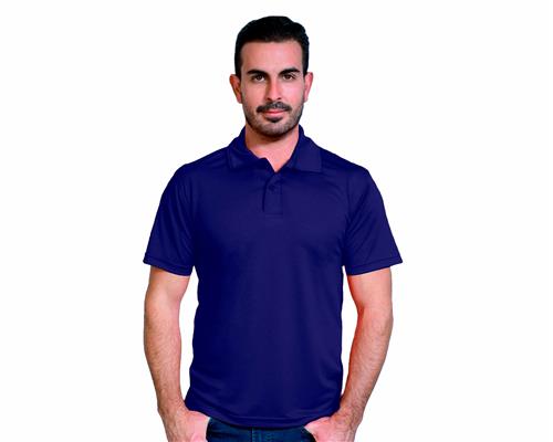 PLAYERA POLO CABALLERO DRY-FIT AZUL MARINO S-ASSOLUTO