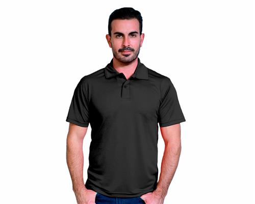 PLAYERA POLO CABALLERO DRY-FIT NEGRO S-ASSOLUTO