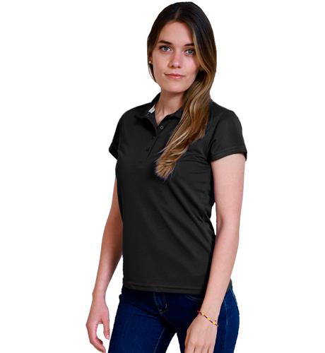 PLAYERA POLO DAMA DRY-FIT NEGRO S-ASSOLUTO