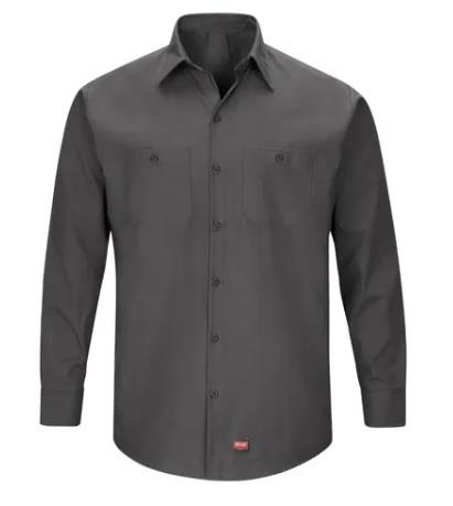 CAMISA DE TRABAJO ML CON MIMIX CHARCOAL S-RED KAP