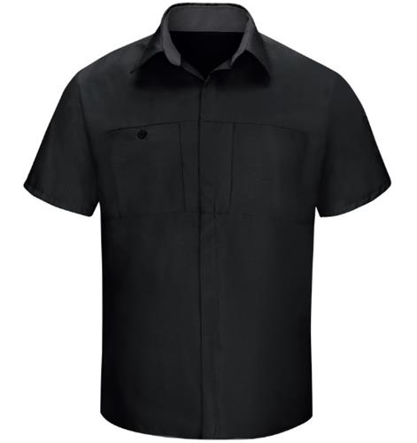 CAMISA MC PERFORMANCE PLUS PARA TALLER CON TECNOLOGIA OIL BLOCK BLACK CHARCOAL S-RED KAP