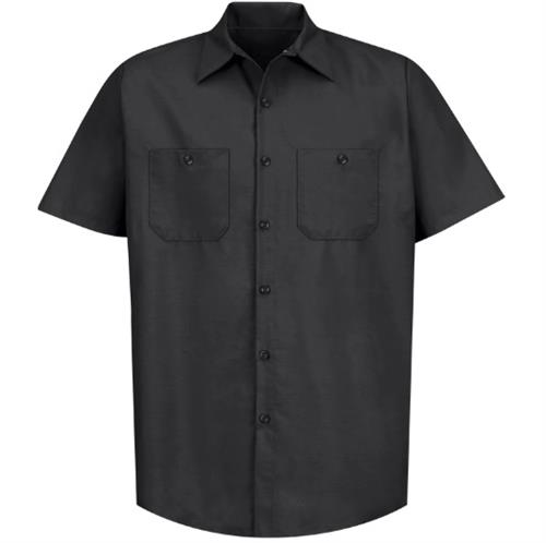 RSP24 CAMISA MC LISA DE TRABAJO INDUSTRIAL 65P/35A 4.25OZ NEGRO S-RED KAP