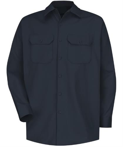 CAMISA ML DE ALGODON GRUESO DE LUJO DARK NAVY M-RED KAP