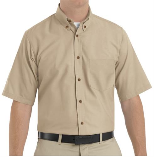 RSP80 CAMISA MC DE VESTIR DE POPELINA 65P 34A KHAKI S-RED KAP