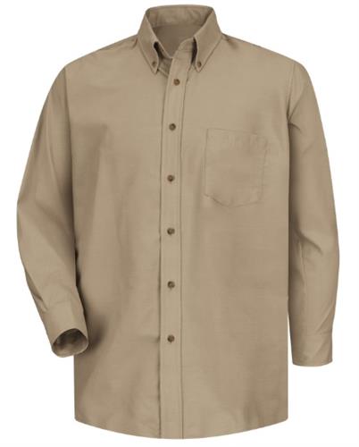 CAMISA ML DE VESTIR DE POPELINA 65P 34A KHAKI S-RED KAP