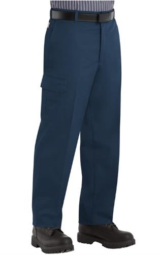 PANTALON INDUSTRIAL TIPO CARGO 65P 35A NAVY 34-RED KAP