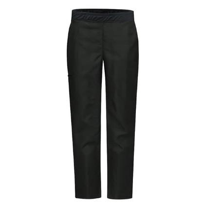 PANTALON DE CHEF DE CORTE RECTO AIRFLOW P/MUJER NEGRO XS-RED KAP