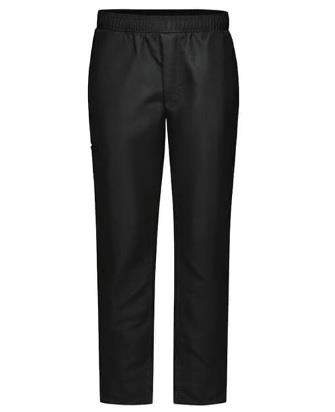 PANTALON DE CHEF DE CORTE RECTO AIRFLOW P/HOMBRE COLOR NEGRO S-RED KAP