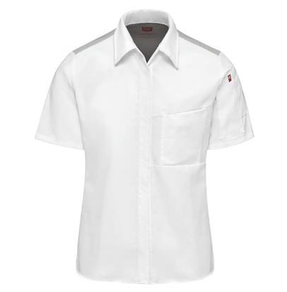 CAMISA PARA COCINERO CON AIRFLOW Y OILBLOCK MUJER BLANCO TXL-RED KAP