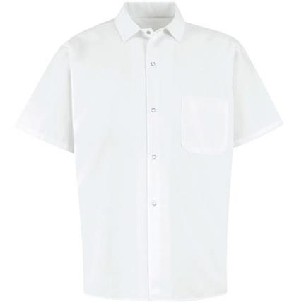 CAMISA PARA COCINERO POPELINA 65P/35A BLANCO S-RED KAP