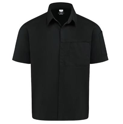 CAMISA PARA COCINERO POR AIRFLOW Y OILBLOK HOMBRE NEGRA S-RED KAP