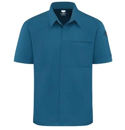 CAMISA PARA COCINERO POR AIRFLOW Y OILBLOK HOMBRE TEAL MESH XL-RED KAP