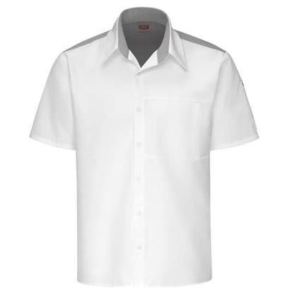 CAMISA PARA COCINERO POR AIRFLOW Y OILBLOK HOMBRE BLANCA 2XL-RED KAP