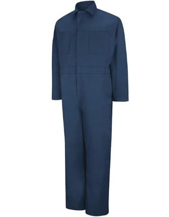 OVEROL 65P/35A 7.25 OZ, GABARDINA CON ACTION BACK AZUL MARINO 40-RED KAP