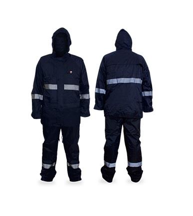 IMPERMEABLE AZUL 2 PZA ALTA VISIBILIDAD CON RELEJANTE 2XL MOD. DZ1005-MR SEGURIDAD