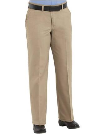 PANTALON DAMA 100 ALGODON FRENTE LISO KHAKI TALLA 4-RED KAP