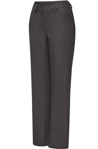 PANTALON DAMA LIGERO PARA EQUIPOS DE TRABAJO 70P/28A/2E CHARCOAL TALLA 4-RED KAP