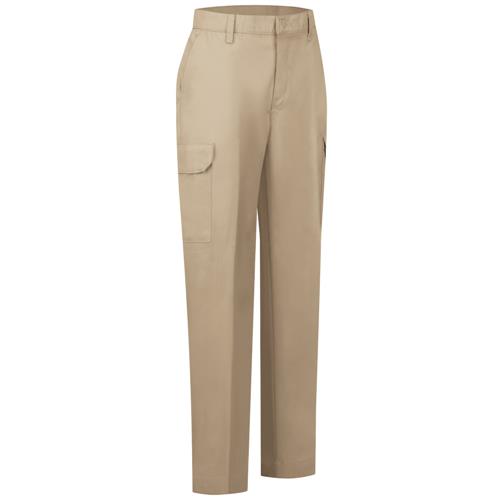 RPT89 PANTALON INDUSTRIAL TIPO CARGO DAMA 65P 35A KHAKI 6-RED KAP