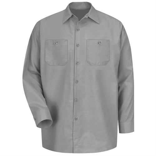 CAMISA ML LISA DE TRABAJO INDUSTRIAL GRIS CLARO 2XL-RED KAP