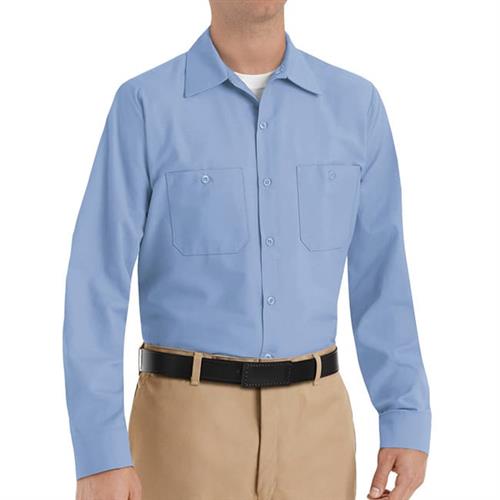 CAMISA ML LISA DE TRABAJO INDUSTRIAL AZUL CLARO 2XL-RED KAP