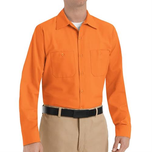 CAMISA ML LISA DE TRABAJO INDUSTRIAL NARANJA 2XL-RED KAP