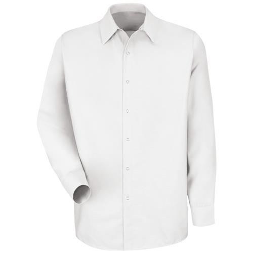 RSP16 CAMISA ML DE TRABAJO ESP. S/BOLSILLOS 65P/35A BLANCO L-RED KAP