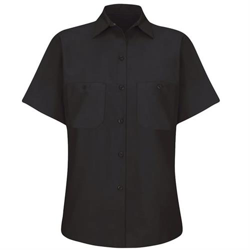 RSP23 BLUSA MC LISA DE TRABAJO INDUSTRIAL 65P/35A 4.25OZ PARA DAMA NEGRO S-RED KAP