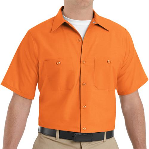 RSP24 CAMISA MC LISA DE TRABAJO INDUSTRIAL 65P/35A 4.25OZ NARANJA XL-RED KAP