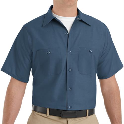 RSP24 CAMISA MC LISA DE TRABAJO INDUSTRIAL 65P/35A 4.25OZ AZUL OSCURO M-RED KAP