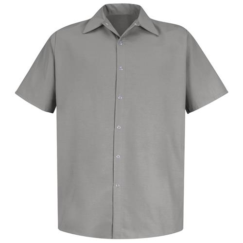 RSP26 CAMISA MC DE TRAB. ESPECIALIZ. 65P/35A S/BOLSILLOS GRIS CLARO S-RED KAP