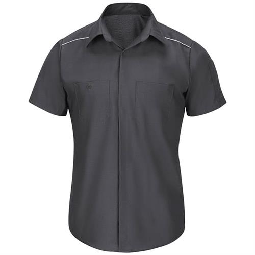 RSP4A CAMISA DE TRABAJO MC AIR FLOW CHARCOAL L-RED KAP