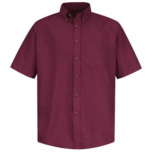 RSP80 CAMISA MC DE VESTIR DE POPELINA 65P 34A BURGUNDY S-RED KAP