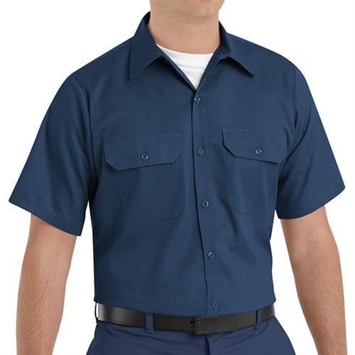 RST62 CAMISA MC UTILITARIA PARA HOMBRE 65P/35A AZUL MARINO M-RED KAP