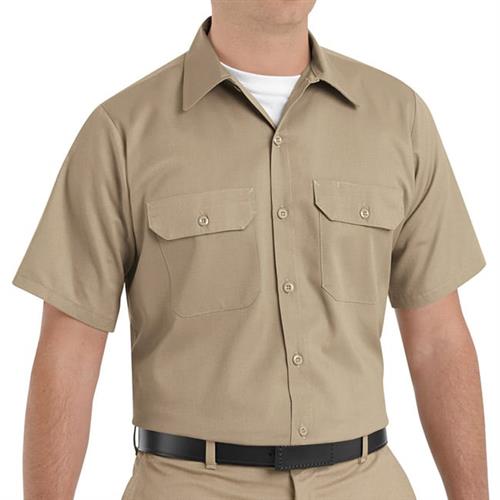 RST62 CAMISA MC UTILITARIA PARA HOMBRE 65P/35A KHAKI S-RED KAP