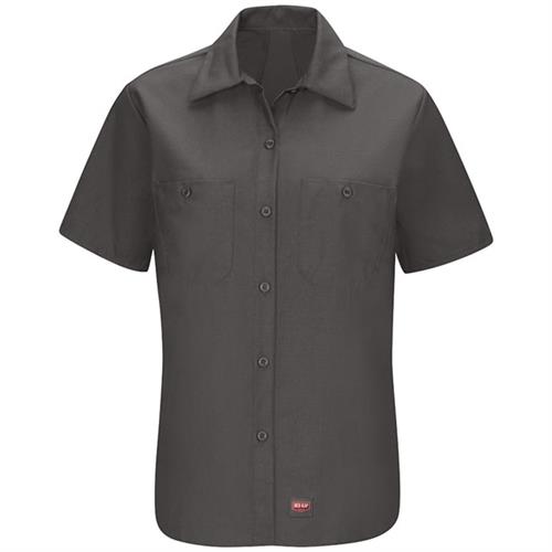 RSX21 BLUSA DE TRABAJO MC CON MIMIX CHARCOAL M-RED KAP