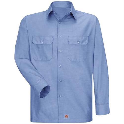 RSY50 CAMISA LISA ML ANTIDESGARRES 65P/35A AZUL CLARO S-RED KAP