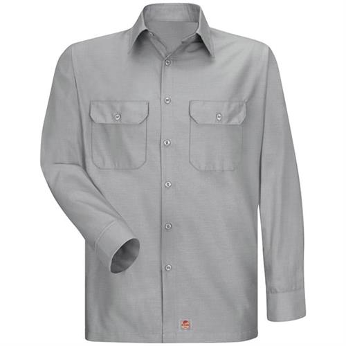 RSY50 CAMISA LISA ML ANTIDESGARRES 65P/35A GRIS M-RED KAP