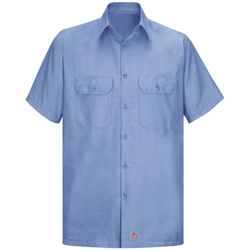 RSY60 CAMISA LISA MC ANTIDESGARRES 65P/35A AZUL CLARO L-RED KAP