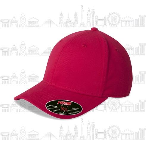 FITCAP GORRA NU 97ALG/3SPA GAB. CEP.  AJUSTE ELASTICO, ROJO #075-FITCAP