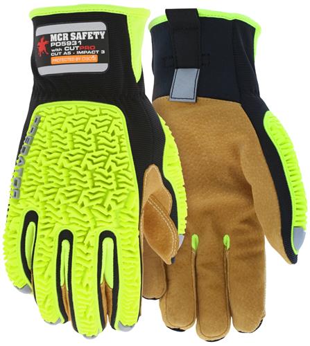 GUANTE PREDATOR, CTE, ABRASION,DESGARRE,RESIST, IMPACT REFLE L MOD. PD5931-MCR SAFETY