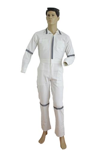 OVEROL GABARDINA 100% ALG C/CINTAS BLANCO 54-FRANJOE