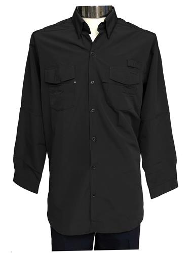 CAMISA ML MOD. COLUMBIA DRY-FIT NEGRO XS-CIRCO