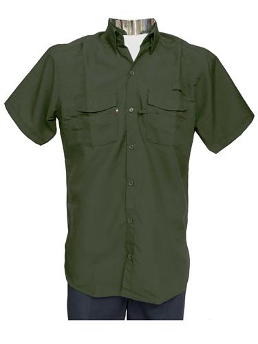 CAMISA MC MOD. COLUMBIA DRY-FIT VERDE OLIVO S-CIRCO