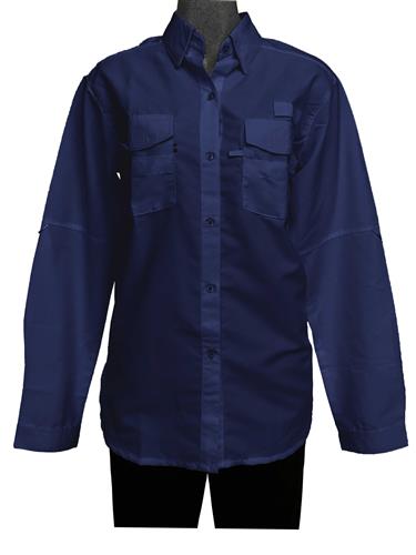 BLUSA ML MOD. COLUMBIA DRY FIT AZUL MARINO S-CIRCO