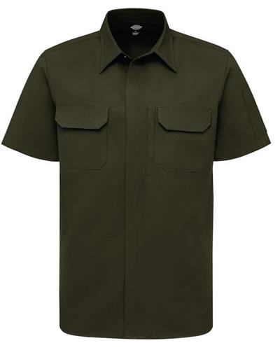 CAMISA TACTICA MC DE HOMBRE COLOR VERDE-DICKIES